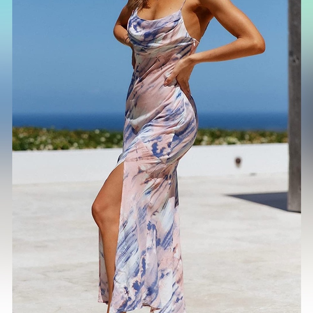 Satin Silk Slip Maxi Dress